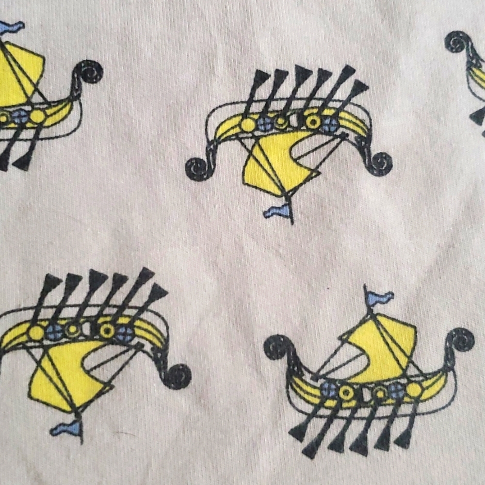 Broken Tricycle organic Nordic sailing design onesie size 12-18mo